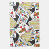 Peanuts Gang Card Deck Pattern Geschirrtuch (Vertikal)
