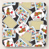 Peanuts Gang Card Deck Pattern Getränkeuntersetzer (Vorderseite)