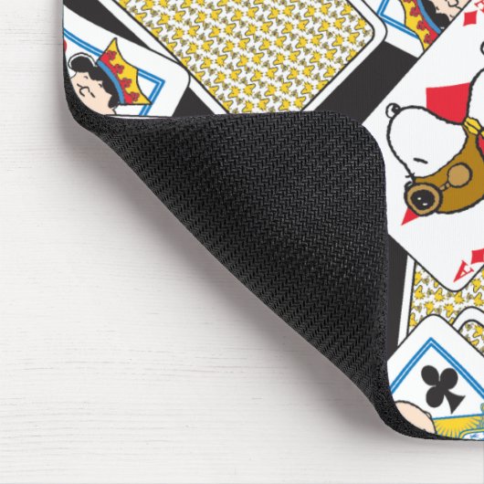 Peanuts Gang Card Deck Pattern Mousepad (Ecke)