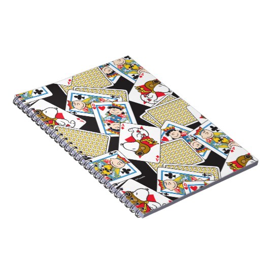 Peanuts Gang Card Deck Pattern Notizblock (Rechte Seite)