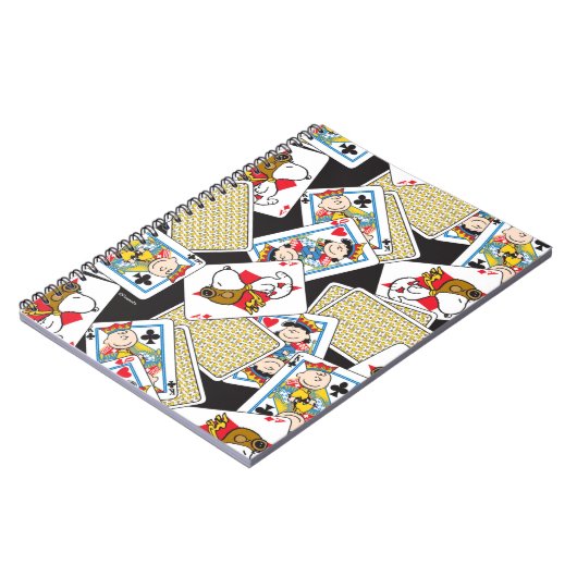 Peanuts Gang Card Deck Pattern Notizblock (Linke Seite)