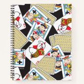 Peanuts Gang Card Deck Pattern Notizblock (Vorderseite)