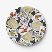 Peanuts Gang Card Deck Pattern Pappteller (Vorderseite)