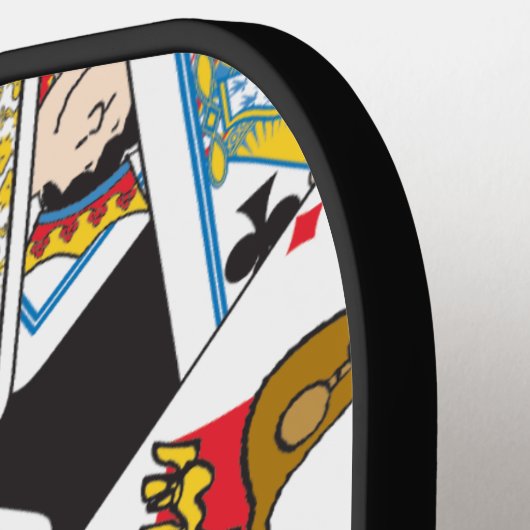 Peanuts Gang Card Deck Pattern Pickleball Schläger (Linke Seite)