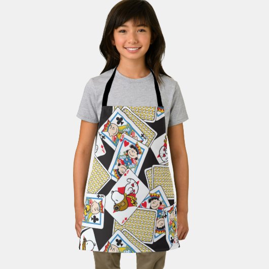 Peanuts Gang Card Deck Pattern Schürze (Insitu)