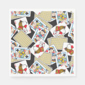 Peanuts Gang Card Deck Pattern Serviette (Vorderseite)