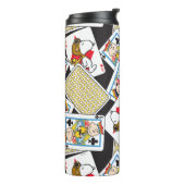 Peanuts Gang Card Deck Pattern Thermosbecher (Nach links gedreht)