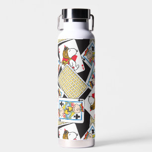 Peanuts Gang Card Deck Pattern Trinkflasche