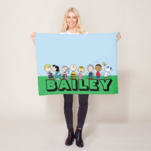 Peanuts Gang Group Lineup Fleecedecke