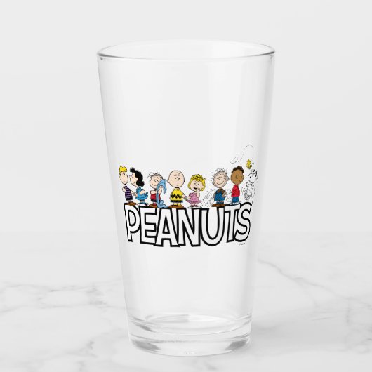Peanuts Gang Group Lineup Glas (Vorderseite)