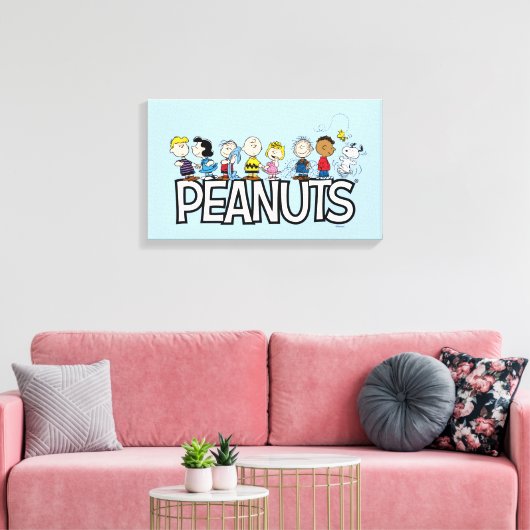 Peanuts Gang Group Lineup Leinwanddruck (Insitu (Wohnzimmer))