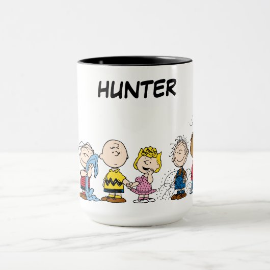 Peanuts Gang Group Lineup | Name hinzufügen Tasse (Zentrum)
