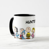 Peanuts Gang Group Lineup | Name hinzufügen Tasse (Vorderseite Links)