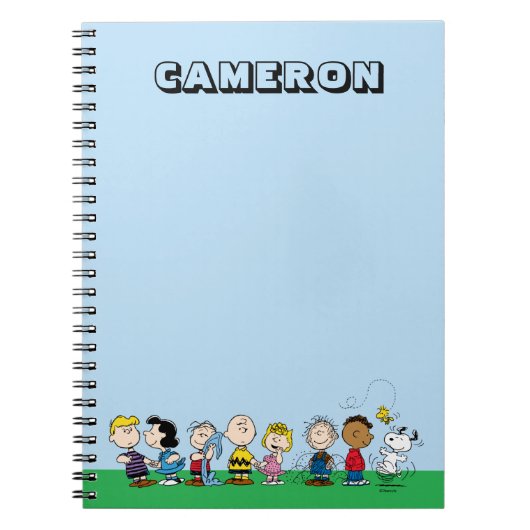 Peanuts Gang Group Lineup Notizblock (Vorderseite)