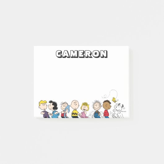 Peanuts Gang Group Lineup Post-it Klebezettel (Vorderseite)