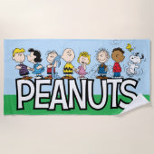 Peanuts Gang Group Lineup Strandtuch (Vorderseite)