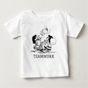 Peanuts Gang Lifting Snoopy Baby T-shirt