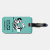 Peanuts Gang Lifting Snoopy Gepäckanhänger (Rückseite horizontal)