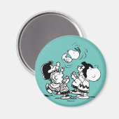 Peanuts Gang Lifting Snoopy Magnet (Vorderseite/Rückseite)