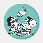 Peanuts Gang Lifting Snoopy Magnet (Vorne)