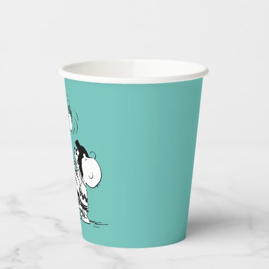 Peanuts Gang Lifting Snoopy Pappbecher (Links)