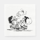 Peanuts Gang Lifting Snoopy Serviette (Vorderseite)