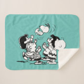 Peanuts Gang Lifting Snoopy Sherpadecke (Vorderseite (Horizontal))