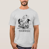 Peanuts Gang Lifting Snoopy T-Shirt (Vorderseite)