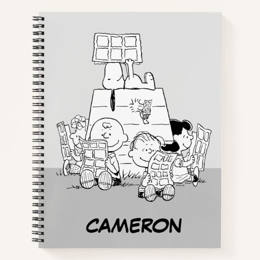 Peanuts Gang Reading Comic Notizblock (Vorderseite)