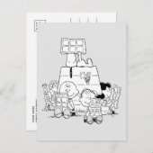 Peanuts Gang Reading Comic Postkarte (Vorne/Hinten)