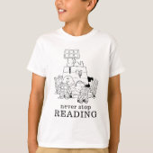 Peanuts Gang Reading Comic T-Shirt (Vorderseite)