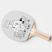 Peanuts Gang Reading Comic Tischtennis Schläger (Seitenansicht)