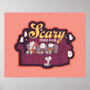 Peanuts Gruselige Filmclub Halloween Couch Poster