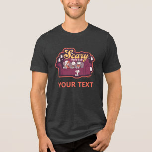 Peanuts Gruselige Filmclub Halloween Couch Tri-Blend Shirt