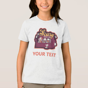 Peanuts Gruselige Filmclub Halloween Couch Tri-Blend Shirt