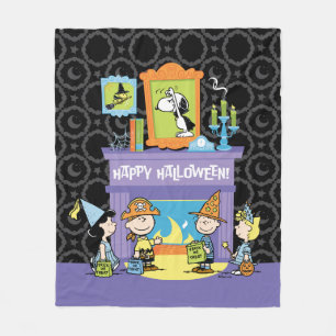 Peanuts Halloween-Geisterhallen Fleecedecke