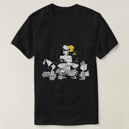 Peanuts Halloween Group Langschläfchen T-Shirt (Design vorne)