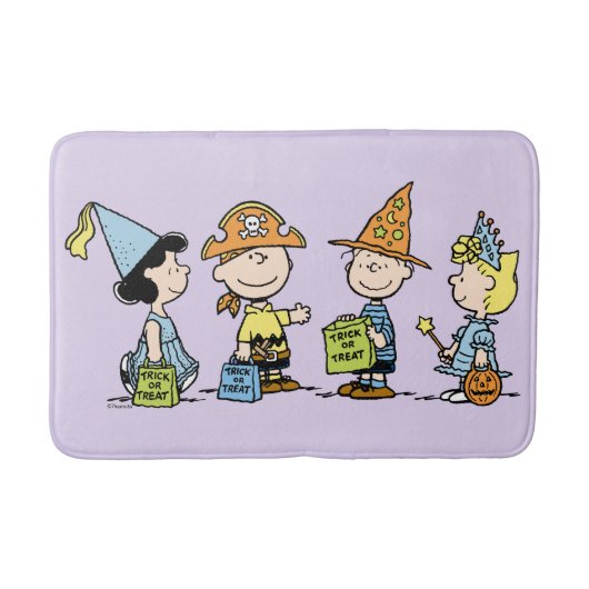 Peanuts Halloween Süßigkeiten oder Saures Badematte (Vorderseite)