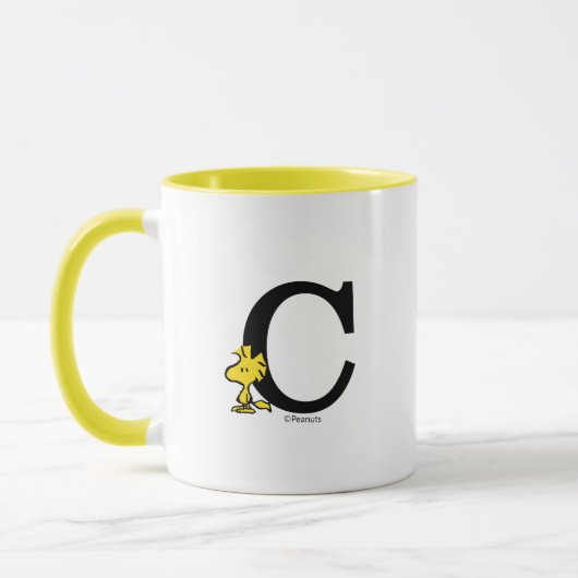 PEANUTS | Holz | Monogramm C Tasse (Links)