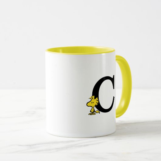 PEANUTS | Holz | Monogramm C Tasse (VorderseiteRechts)