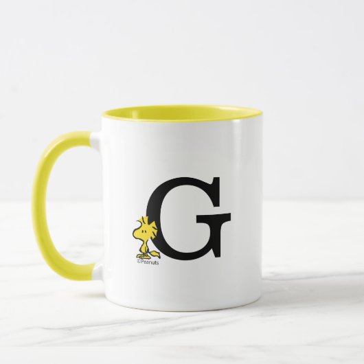 PEANUTS | Holz | Monogramm G Tasse (Links)