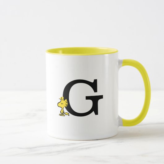 PEANUTS | Holz | Monogramm G Tasse (Rechts)