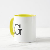 PEANUTS | Holz | Monogramm G Tasse (Vorderseite Links)