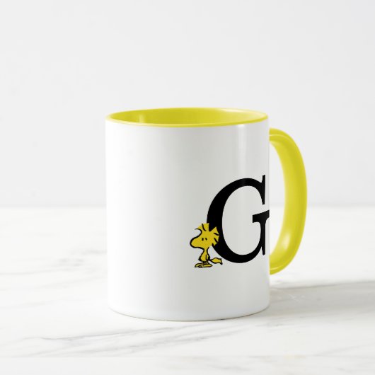 PEANUTS | Holz | Monogramm G Tasse (VorderseiteRechts)