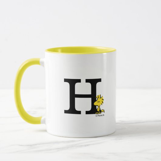 PEANUTS | Holz | Monogramm H Tasse (Links)