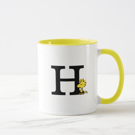 PEANUTS | Holz | Monogramm H Tasse (Rechts)