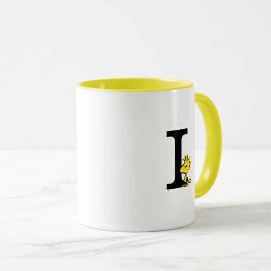 PEANUTS | Holz | Monogramm I Tasse (VorderseiteRechts)