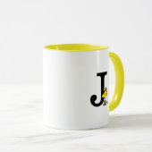 PEANUTS | Holz | Monogramm J Tasse (VorderseiteRechts)