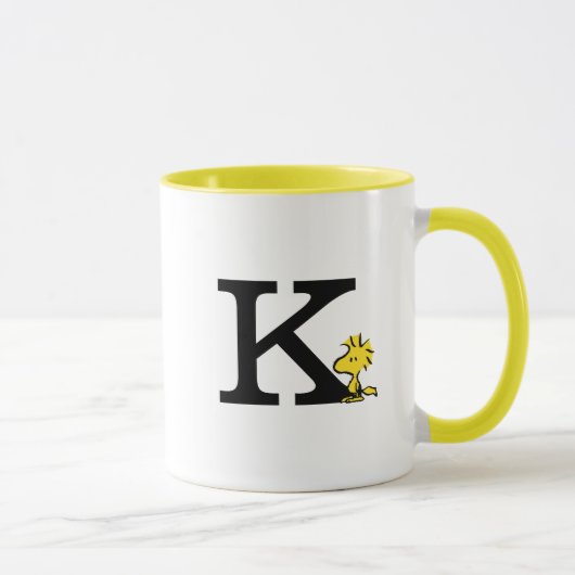 PEANUTS | Holz | Monogramm K Tasse (Rechts)