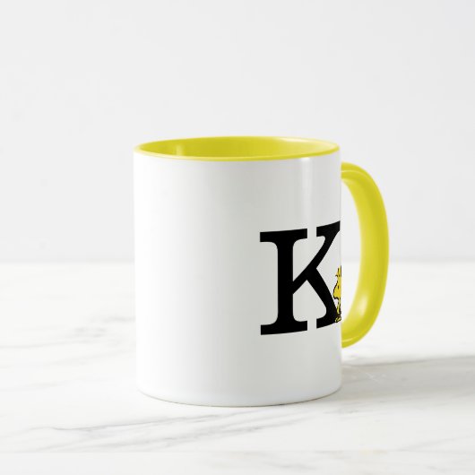 PEANUTS | Holz | Monogramm K Tasse (VorderseiteRechts)